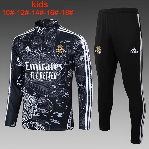 Kinder Sweatshirts Real Madrid 2024 Schwarz 2